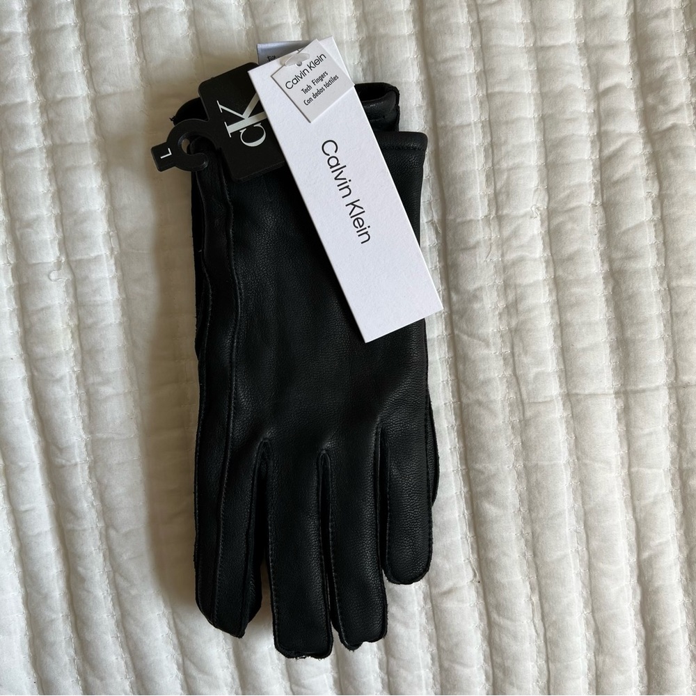 Calvin Klein Leather Gloves
